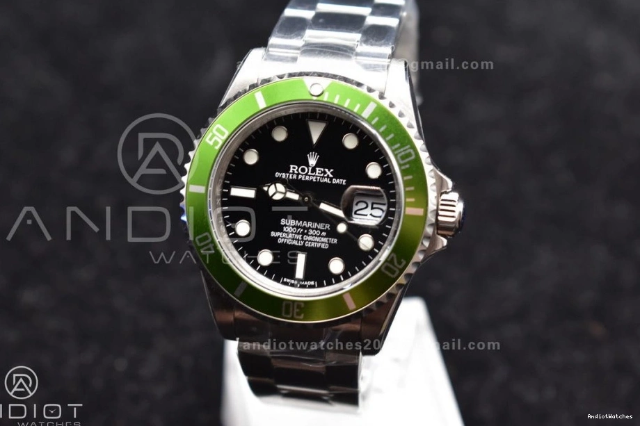 Kermit BPF 469 SS Edition Best Submariner16610LV Bracelet Snug On 0130
